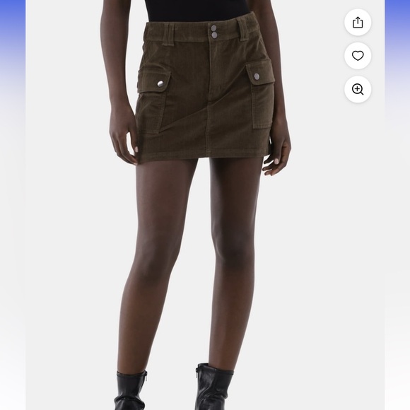 41) No Boundaries Cargo Mini Skirt Juniors NWT sz XL 16/18 color military olive - Picture 4 of 7